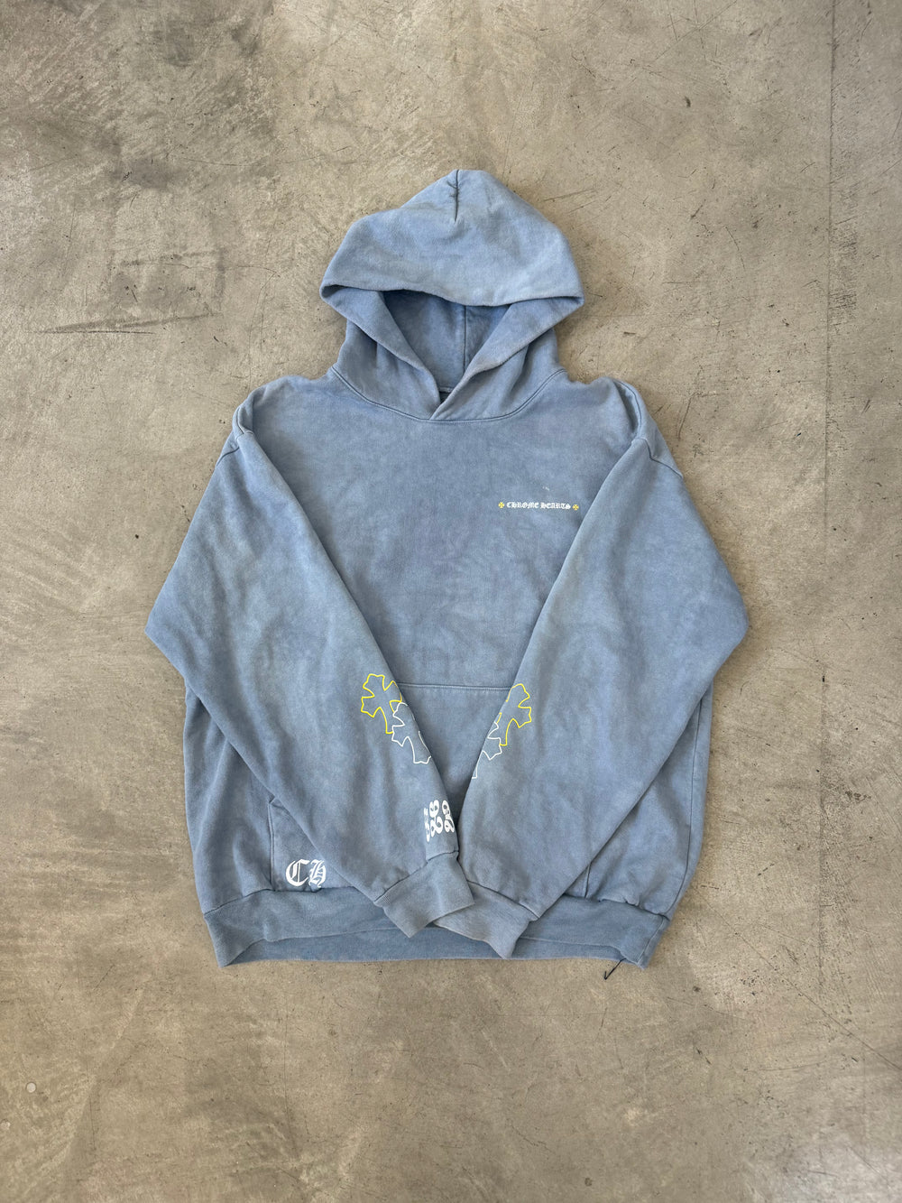 Chrome Hearts - "CLB" Indigo Hoodie