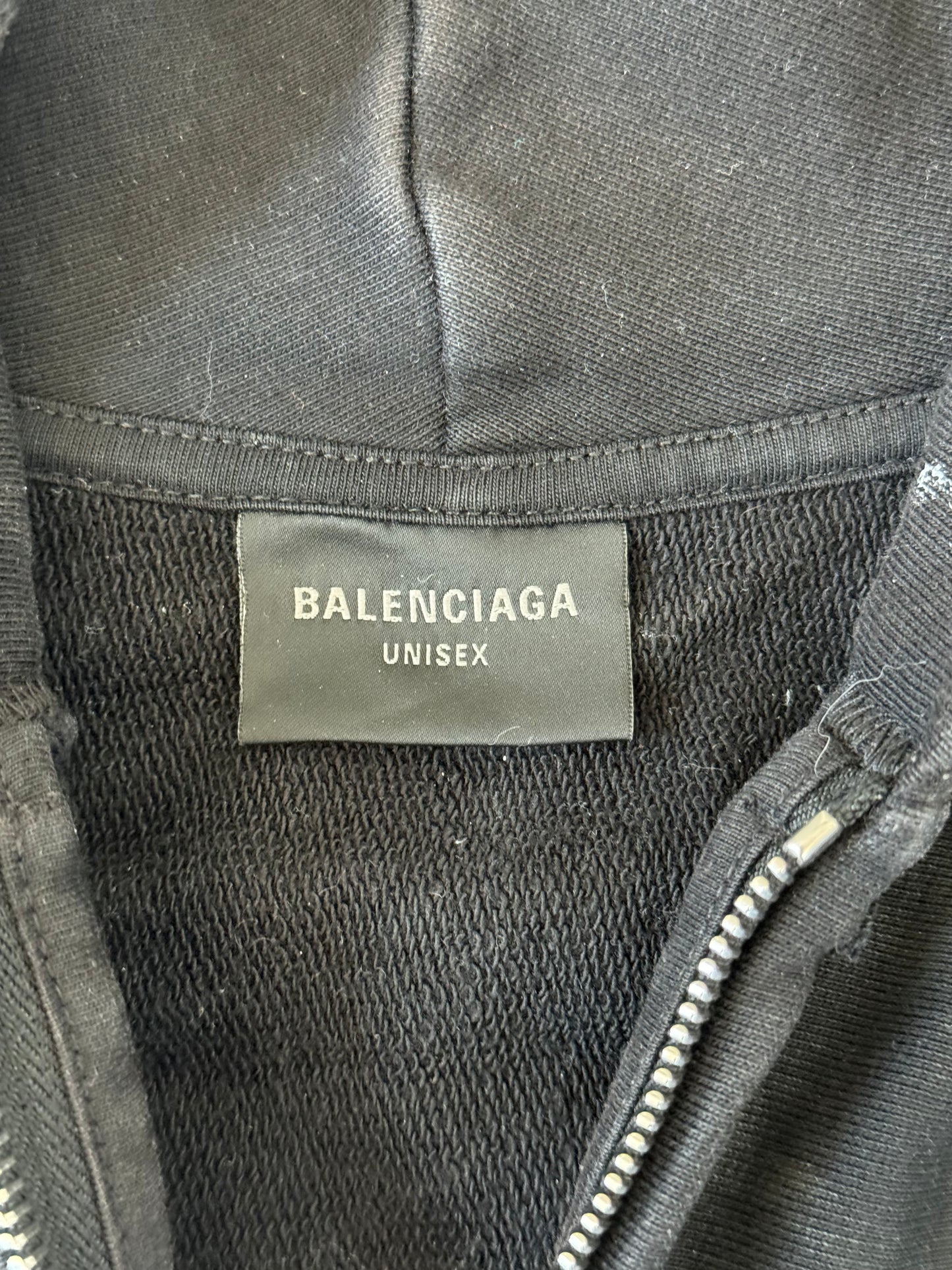 Balenciaga Gaffer Tape Campaign Logo Distressed Hoodie