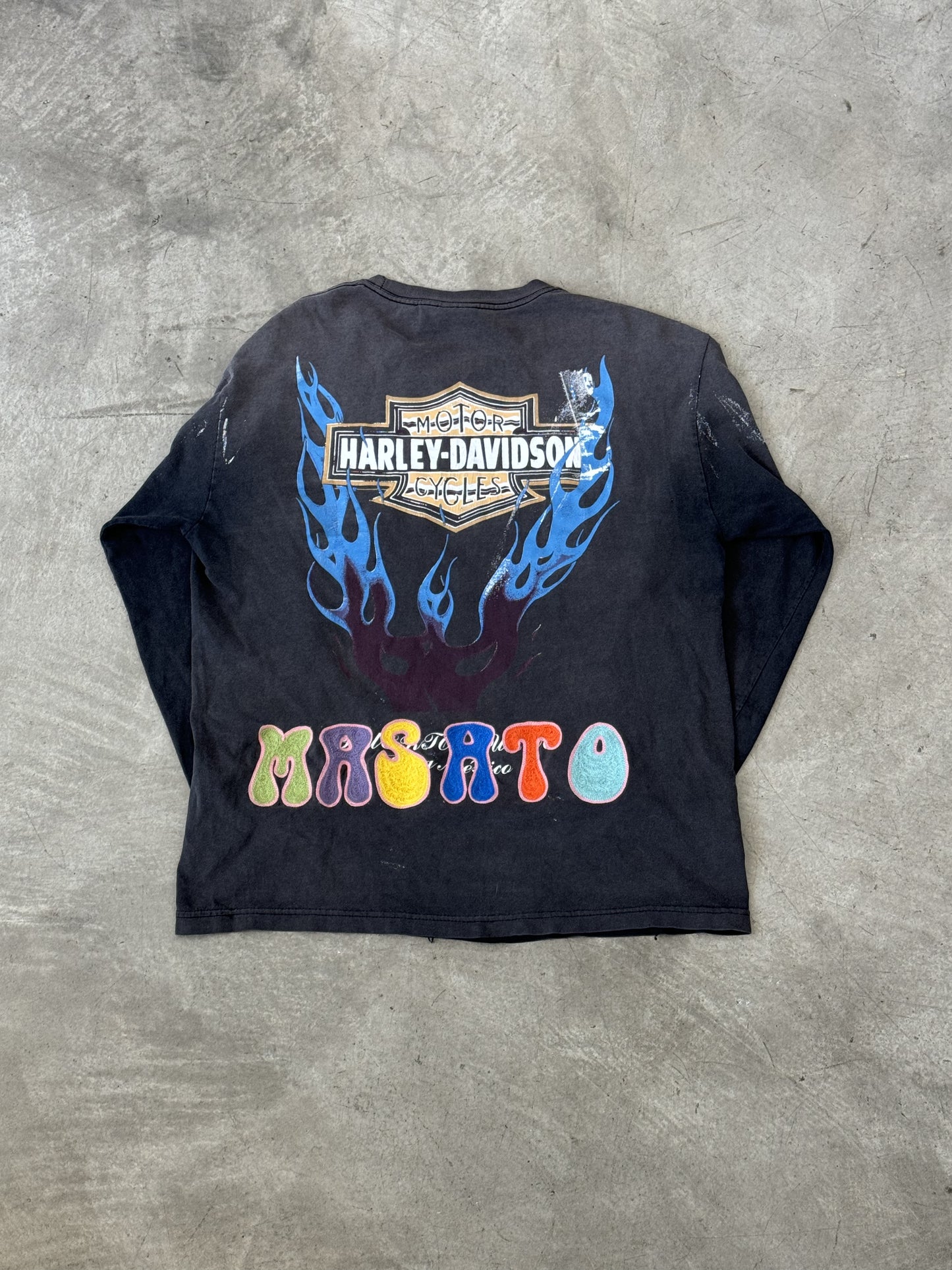 Masato Kawaja X Harley Davidson Vintage Long Sleeve Tee