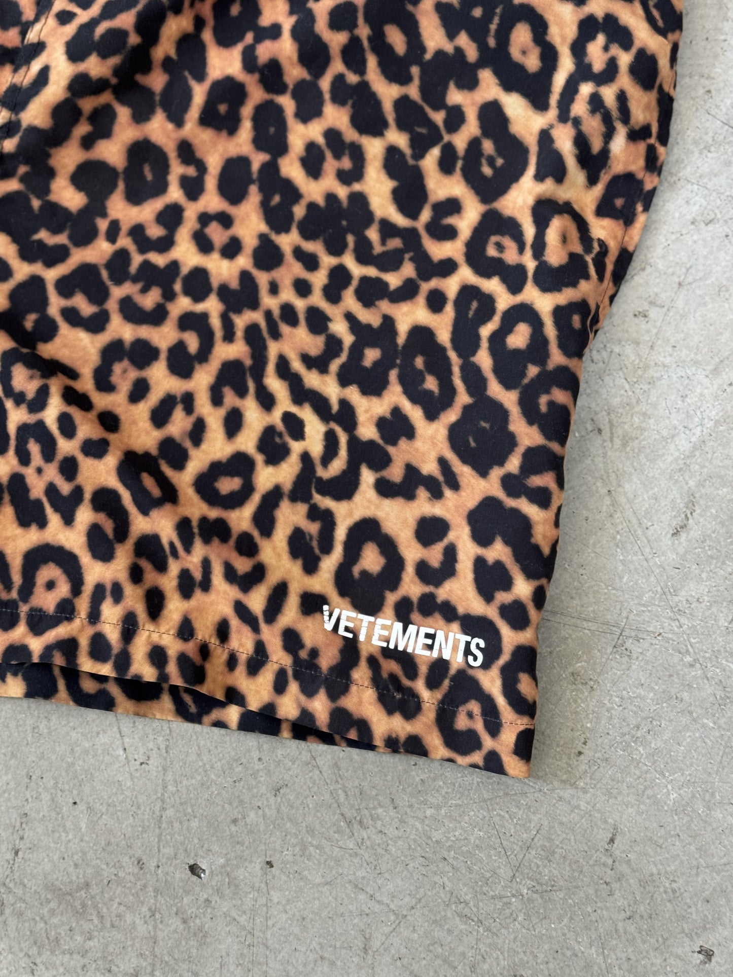 VETEMENTS Cheetah Board Shorts