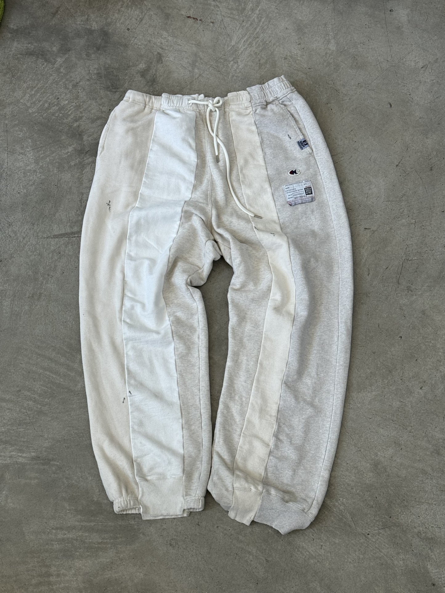 Maison Mihara Yasuhiro Vertical Switching Drawstring Pants