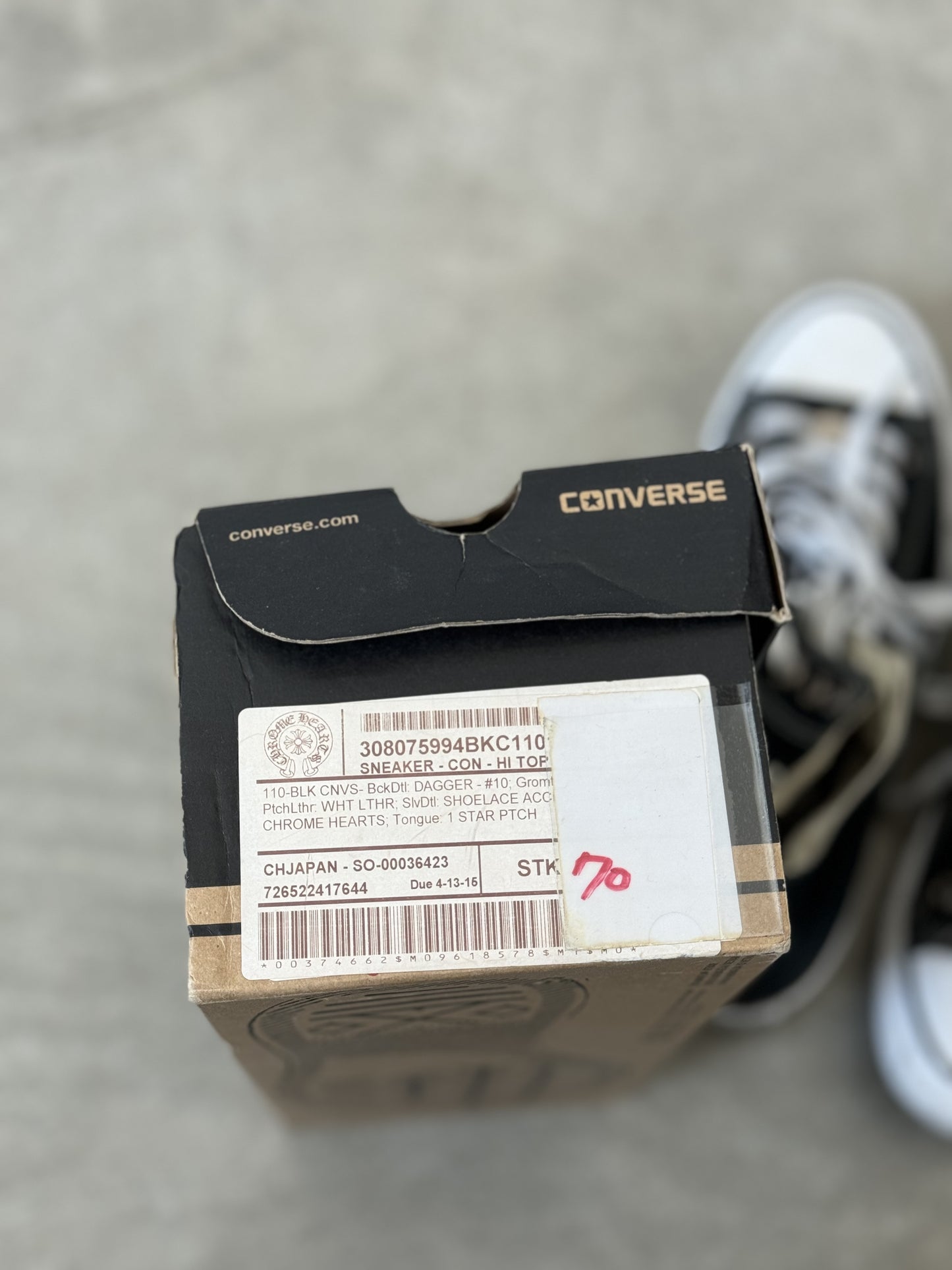 Chrome Hearts - Converse Star Leather Patch 2015