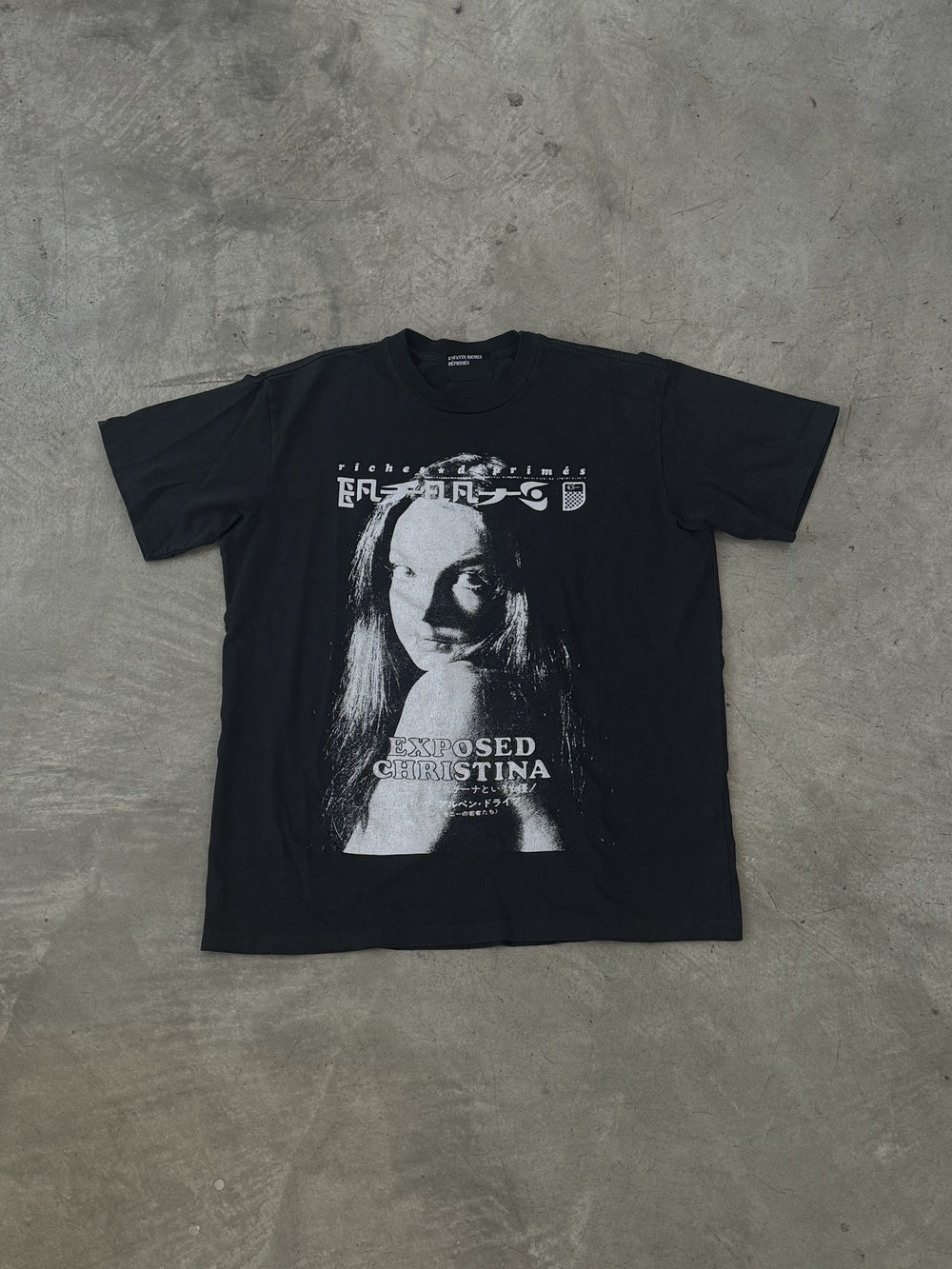 ENFANTS RICHES DÉPRIMÉS Black 'Exposed Christina' T-Shirt